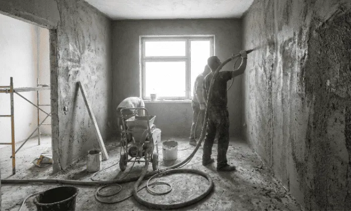 Машинна штукатурка стін